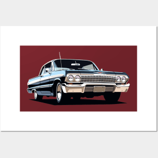 Classic Chevy Impala Posters and Art